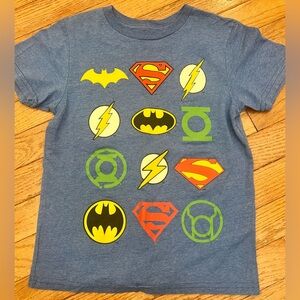 Justice League Superhero Emblem Kids T-Shirt YS